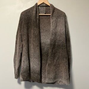 Eileen Fisher Ombré Mohair Wool Blend Open Cardigan